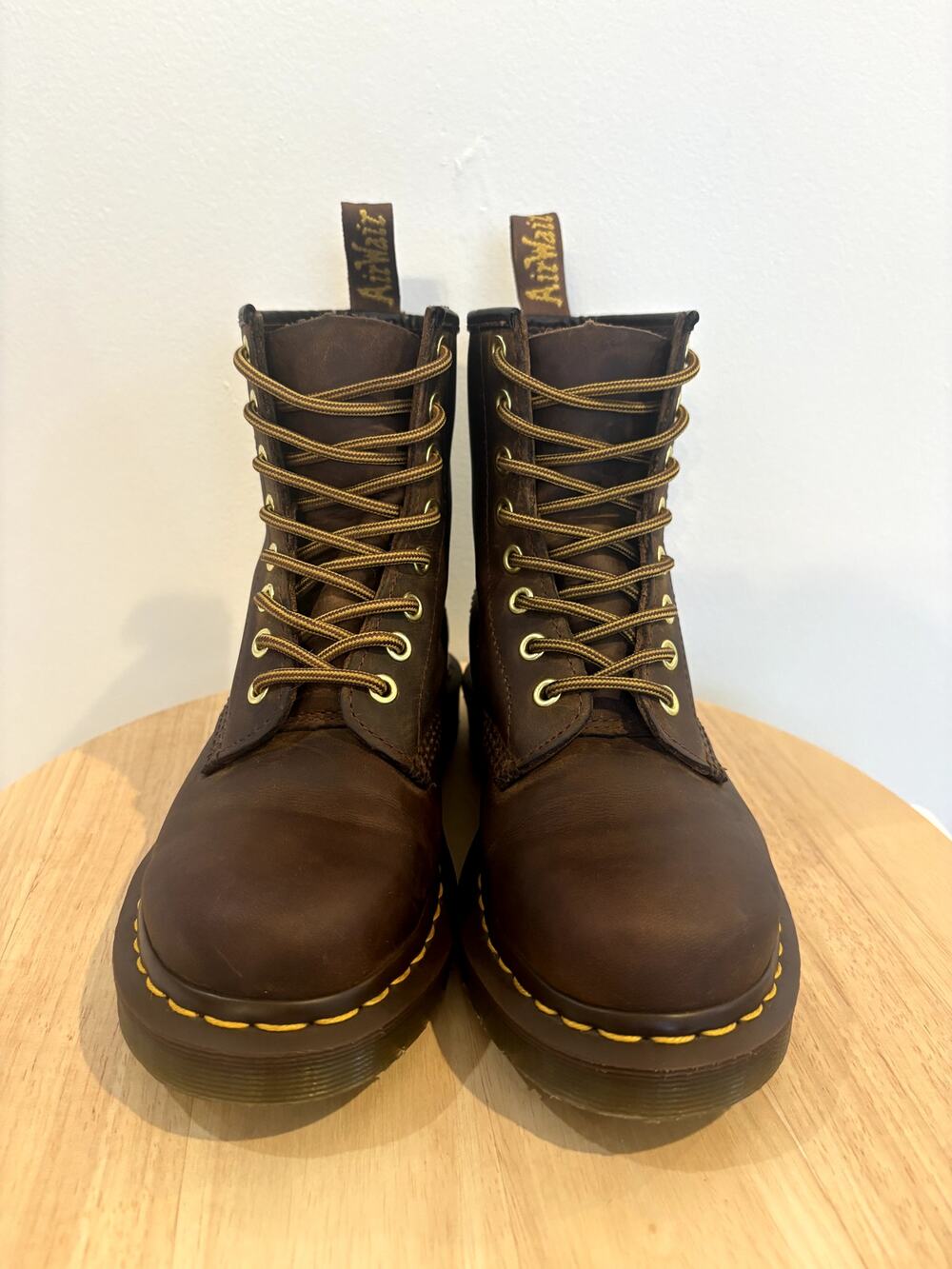 Dr. Martens 1460 Crazy Horse Leather Boots (Dark Brown)